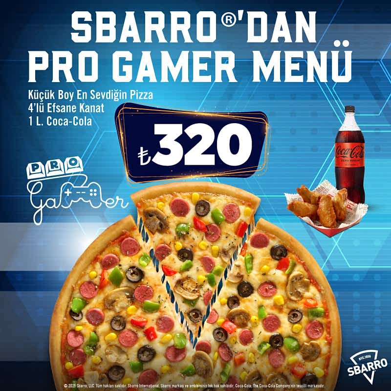 Sbarro®’ dan Pro Gamer Menü!
